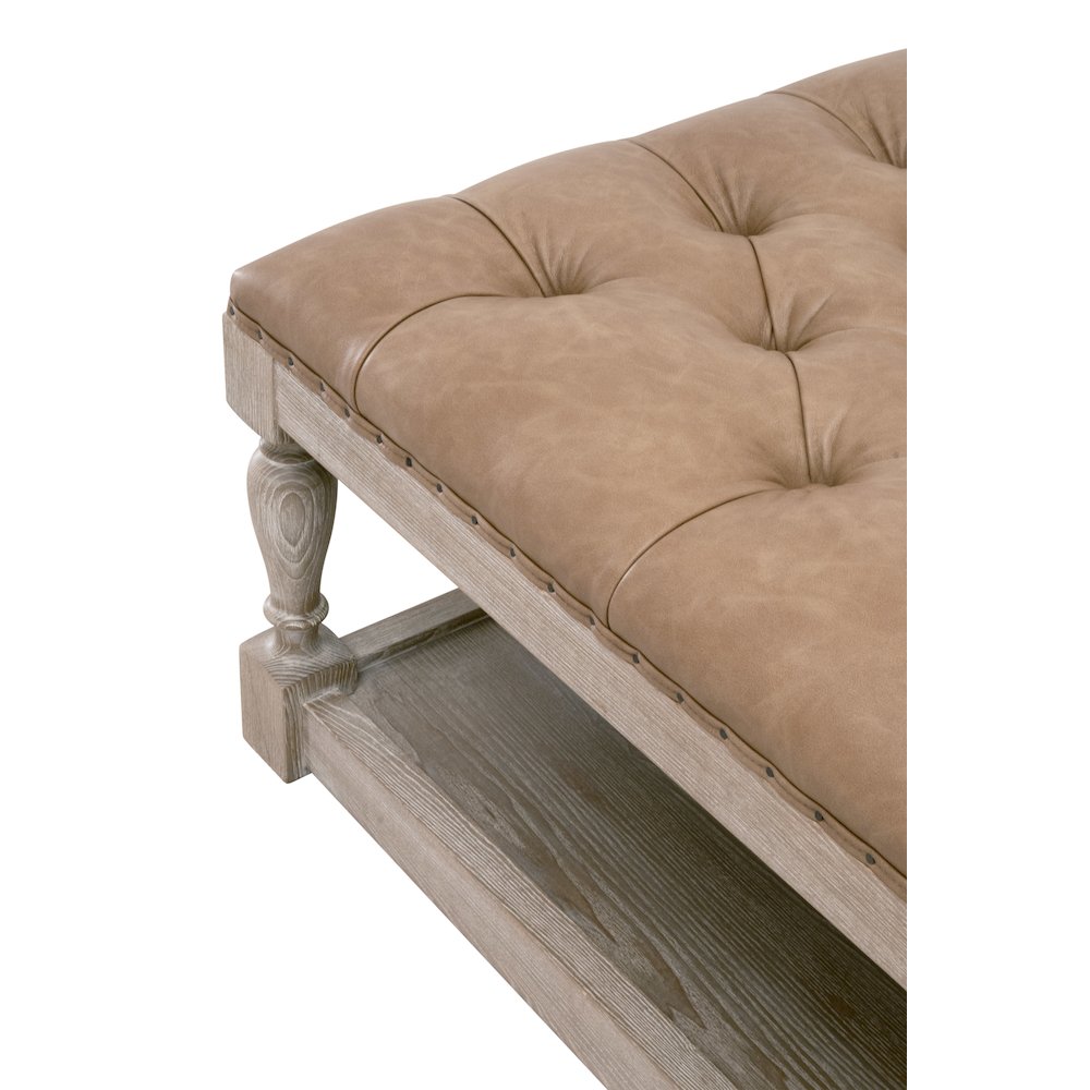 Essentials For Living Townsend Tufted Upholstered Coffee Table. Picture 7