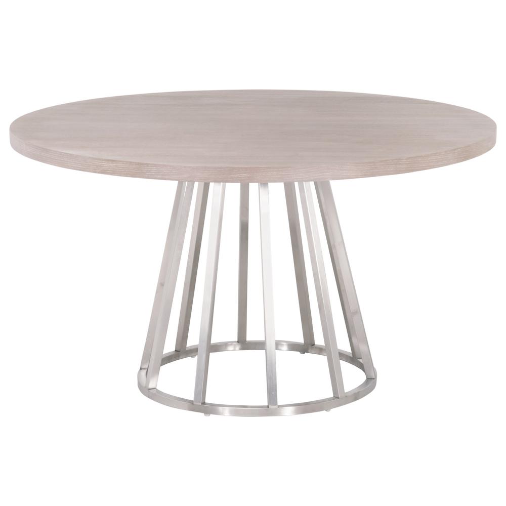 Turino 54" Round Dining Table Wood Top. Picture 3