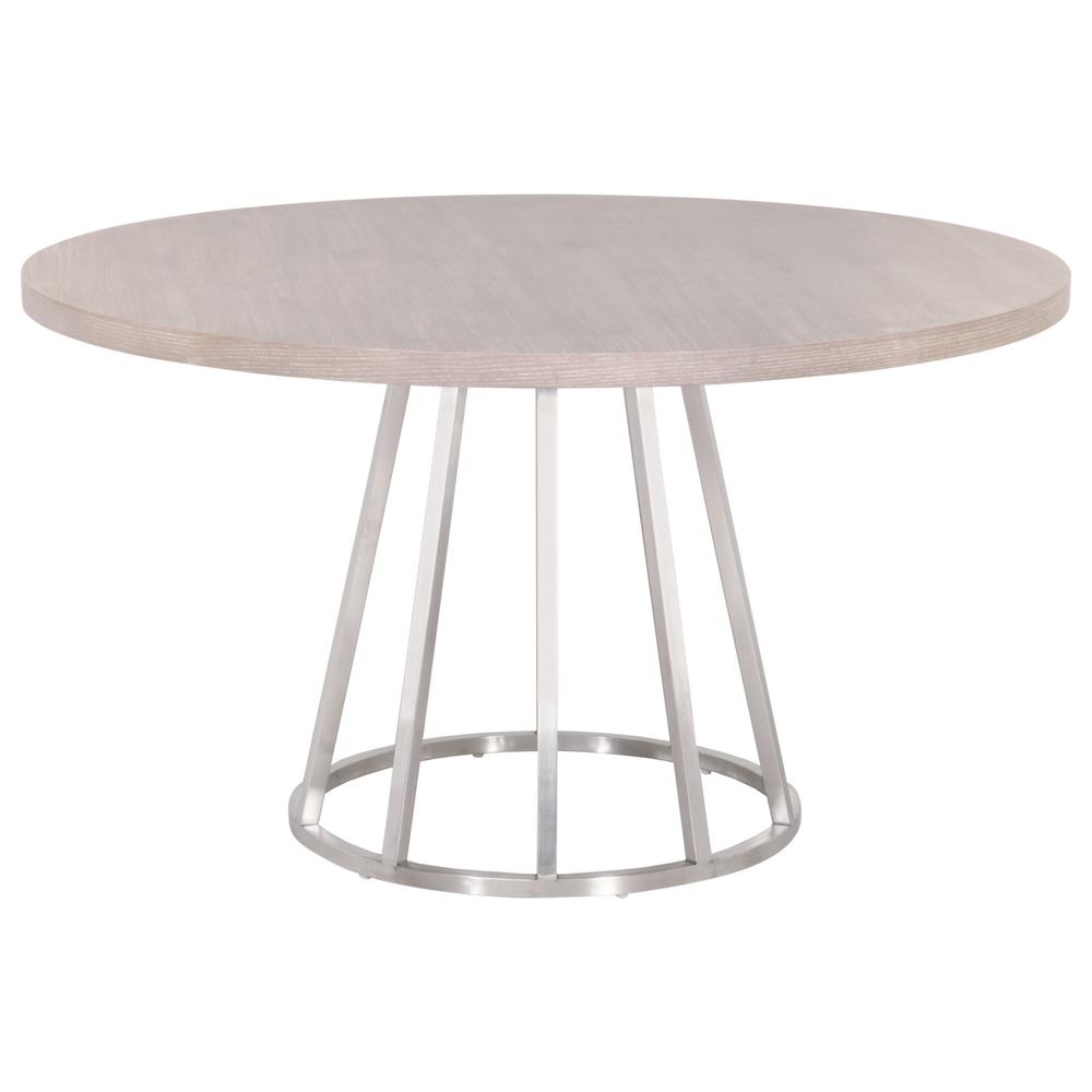 Turino 54" Round Dining Table Wood Top. Picture 4