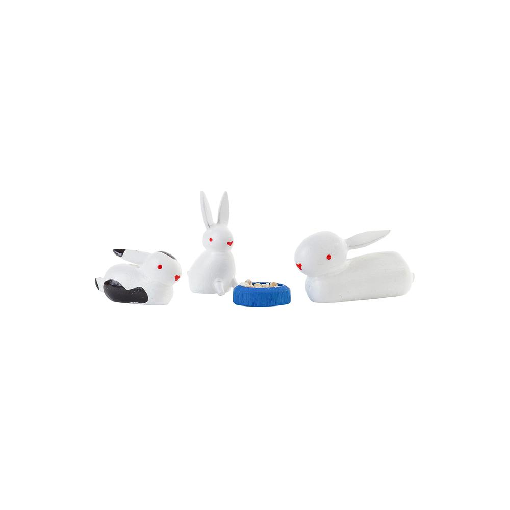Dregeno Easter Figures - Rabbit Family - 2"H x 1.75"W x 1.25"D. Picture 1