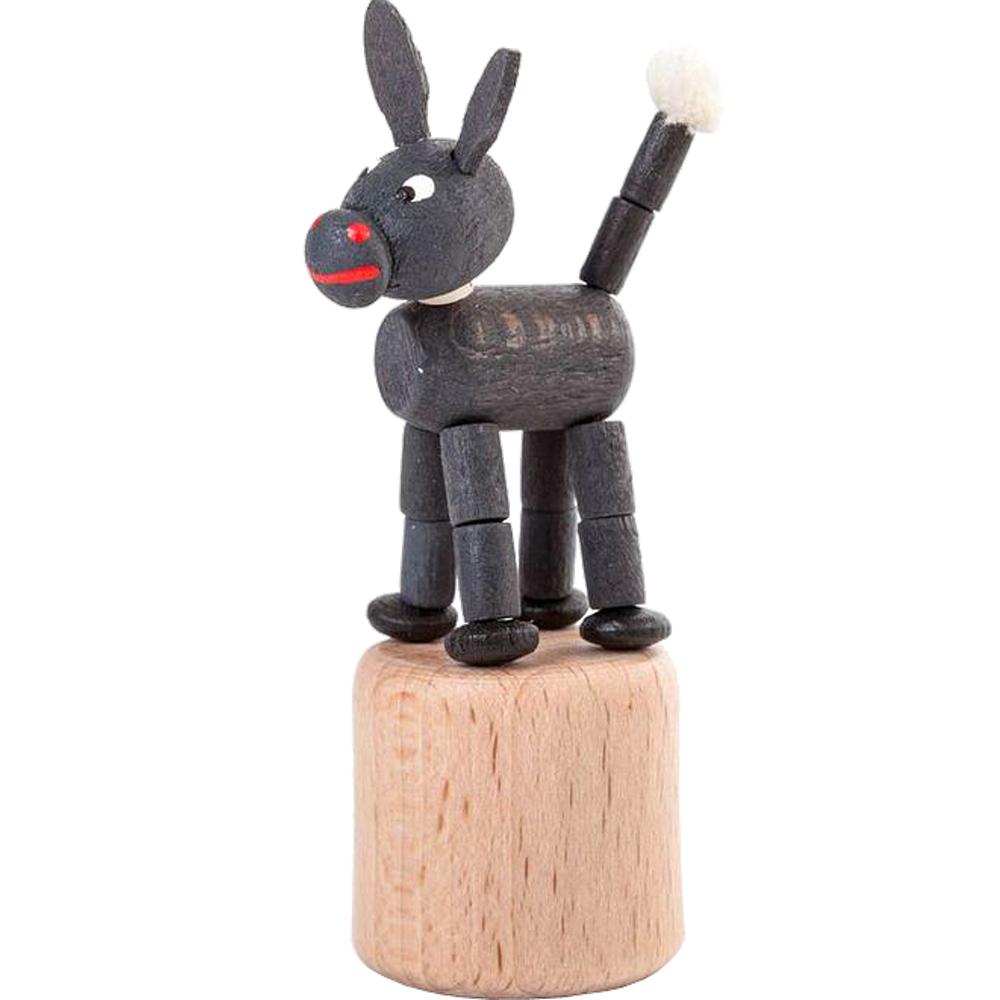 Dregeno Push Toy - Donkey - 2.25"H x 1.175"W x 1.675. Picture 1