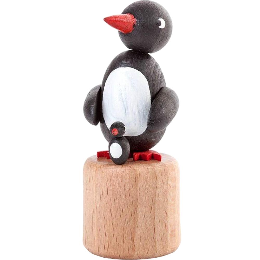 Dregeno Push Toy - Penguin - 2.875"H x 1.175"W x 1.17. Picture 1