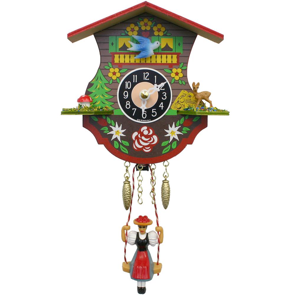 Engstler Battery-operated Clock - Mini Size - 4.25"H x 4.25"W x 2.5"D. Picture 1