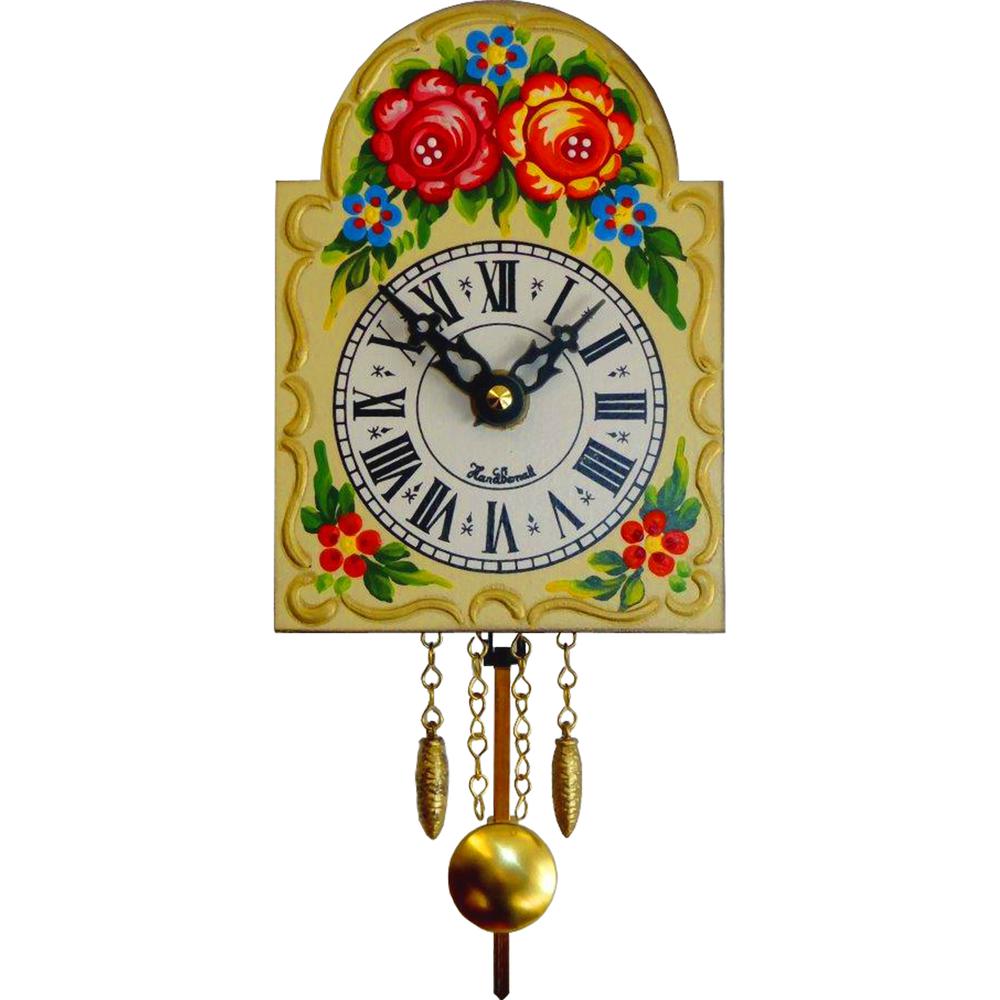 Engstler Battery-operated Clock - Mini Size with Music/Chimes - 5.5"H x 4"W x 1.5"D. Picture 1