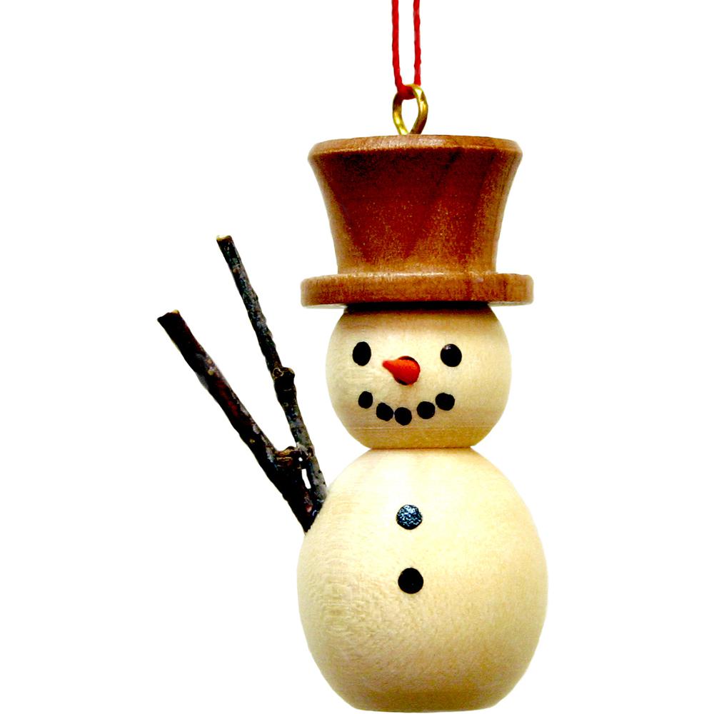 Christian Ulbricht Ornament - Snowman - 1.75"H x 1.5"W x 1"D. Picture 1