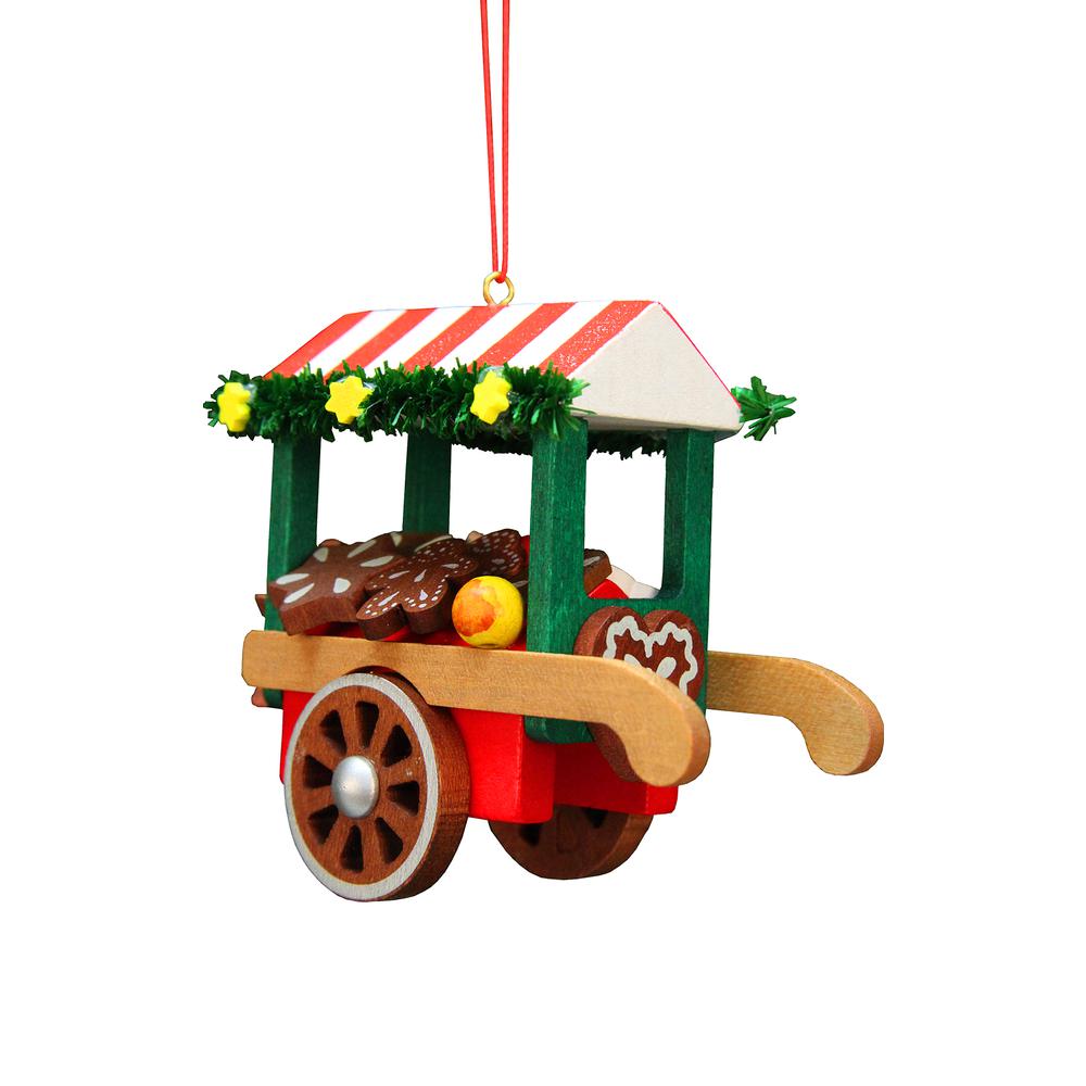 Christian Ulbricht Ornament - Car Gingerbread - 2.75"H x 3"W x 1.5"D. Picture 1