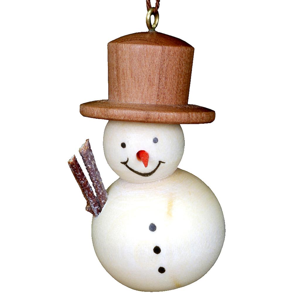 Christian Ulbricht Ornament - Snowman - 1.75"H x 1"W x 1"D. Picture 1