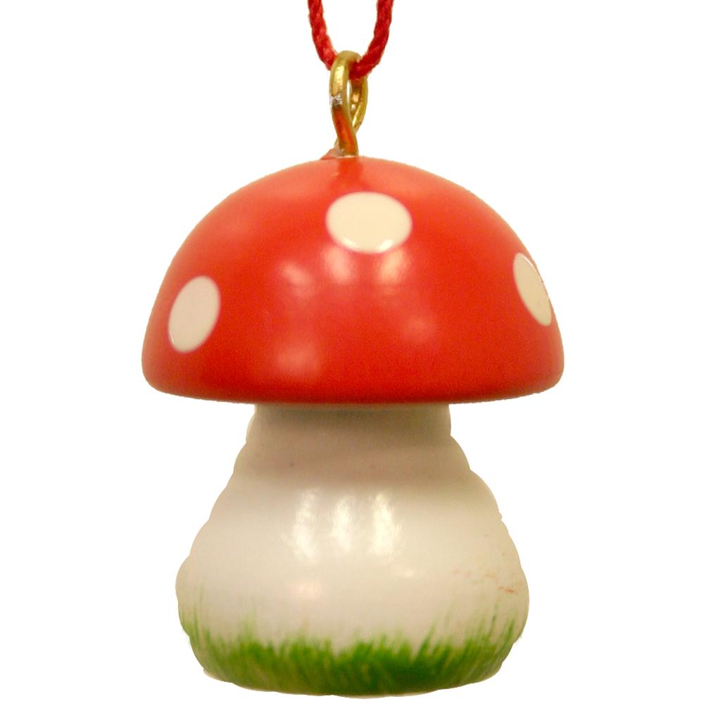 Christian Ulbricht Ornament - Mushroom - 1"H x .75"W x .75"D. Picture 1