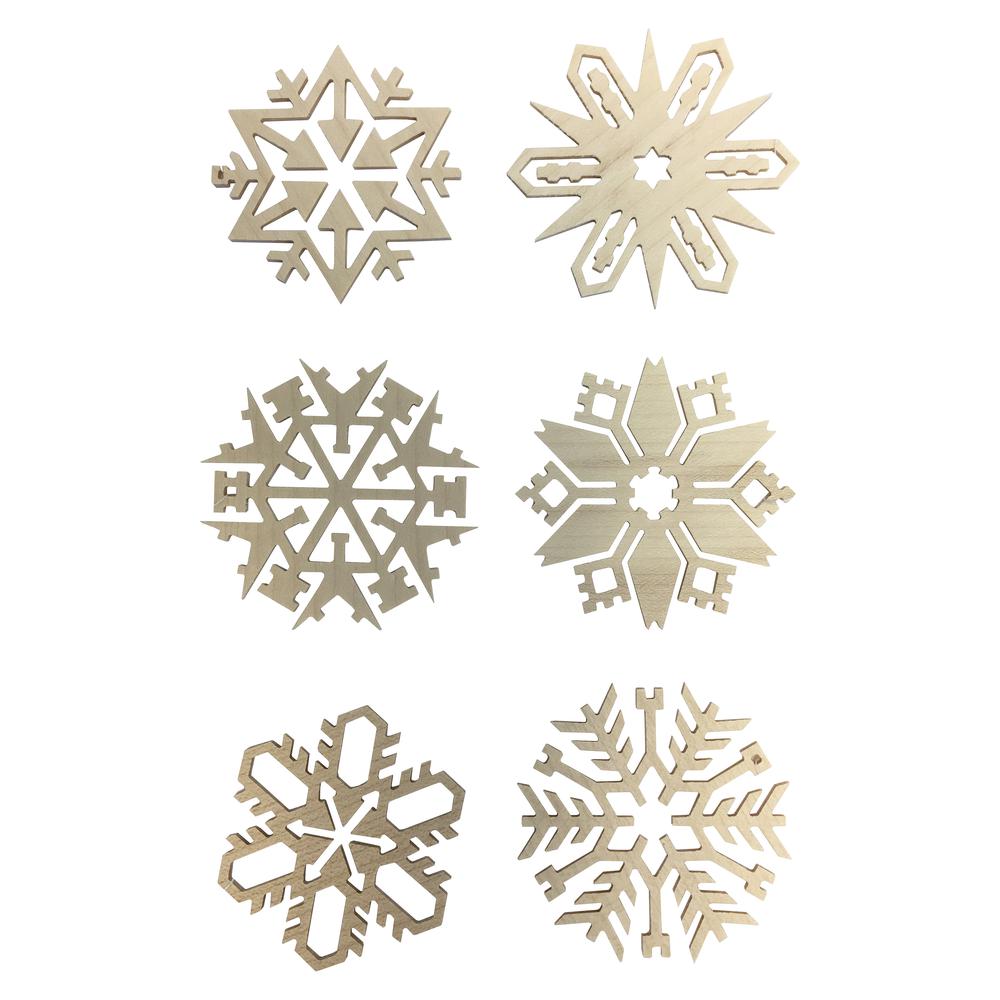 Richard Glaesser Ornaments - Assorted Snowflakes - .75"H x 2.875"W x 2.875'. Picture 3