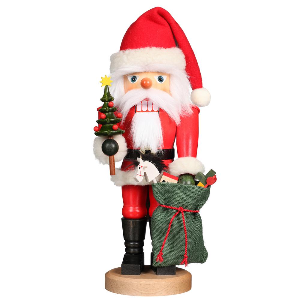 Christian Ulbricht Nutcracker - Santa With Toy Sack - 16.1"H x 6.5"W x 5.25"D. Picture 1
