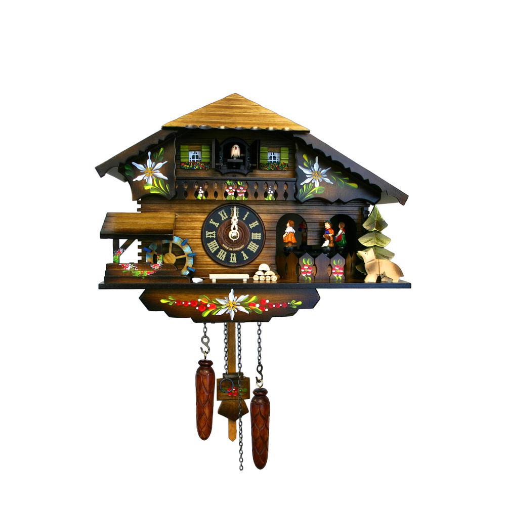 Engstler Battery-operated Cuckoo Clock - Full Size - 9"H x 10.5"W x 6.25"D. Picture 2