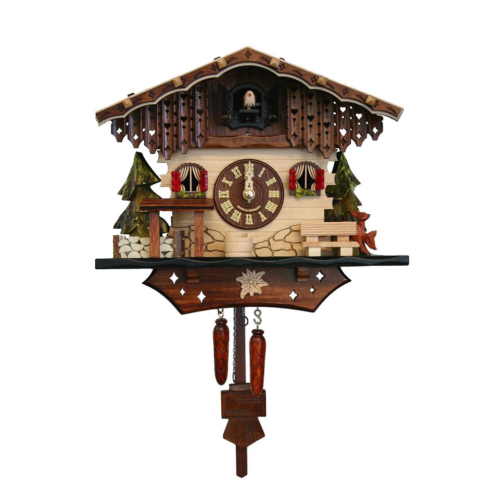 Engstler Battery-operated Cuckoo Clock - Full Size - 8.5"H x 10"W x 6"D. Picture 1