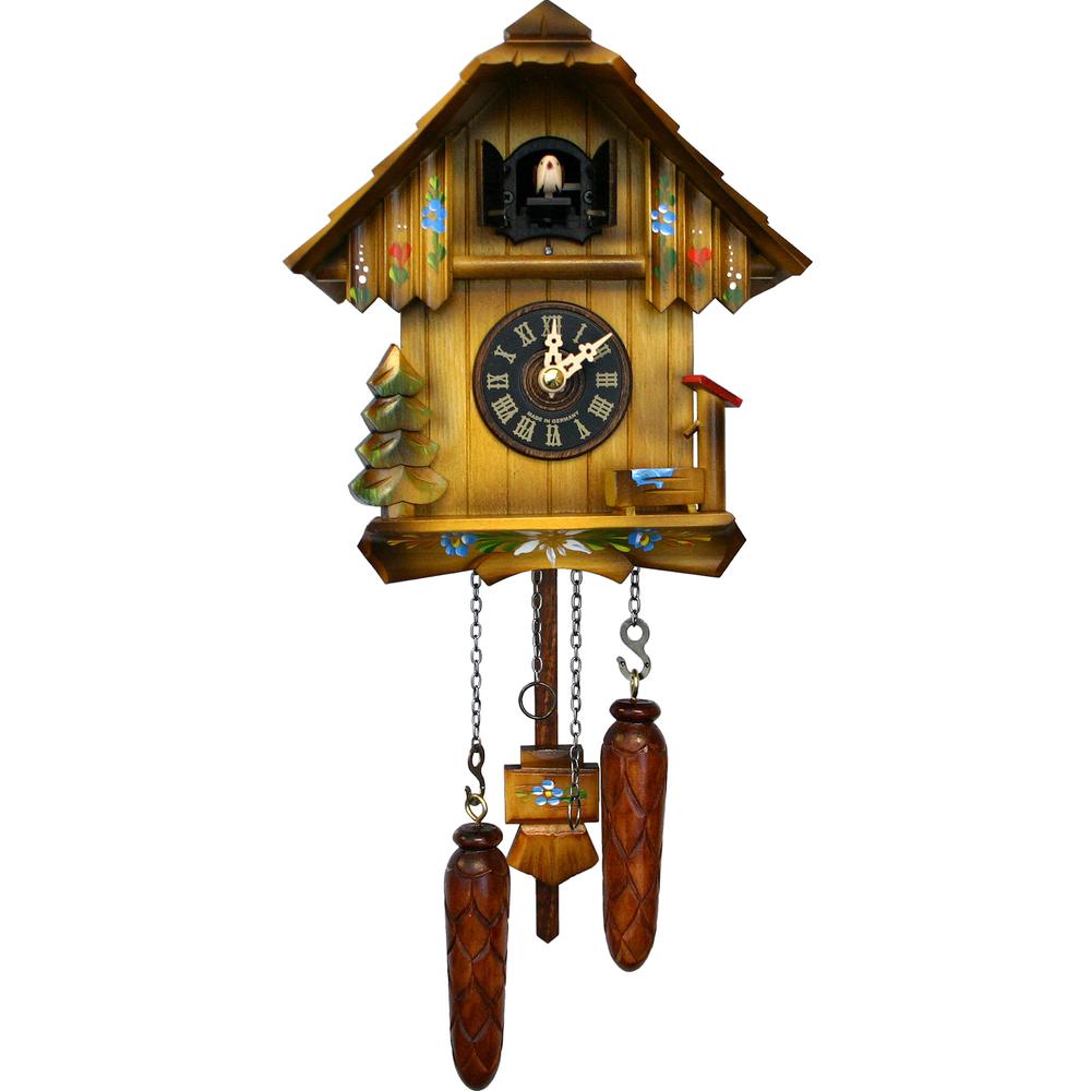 Engstler Battery-operated Cuckoo Clock - Full Size - 8.5"H x 7.75"W x 5.5"D. Picture 1