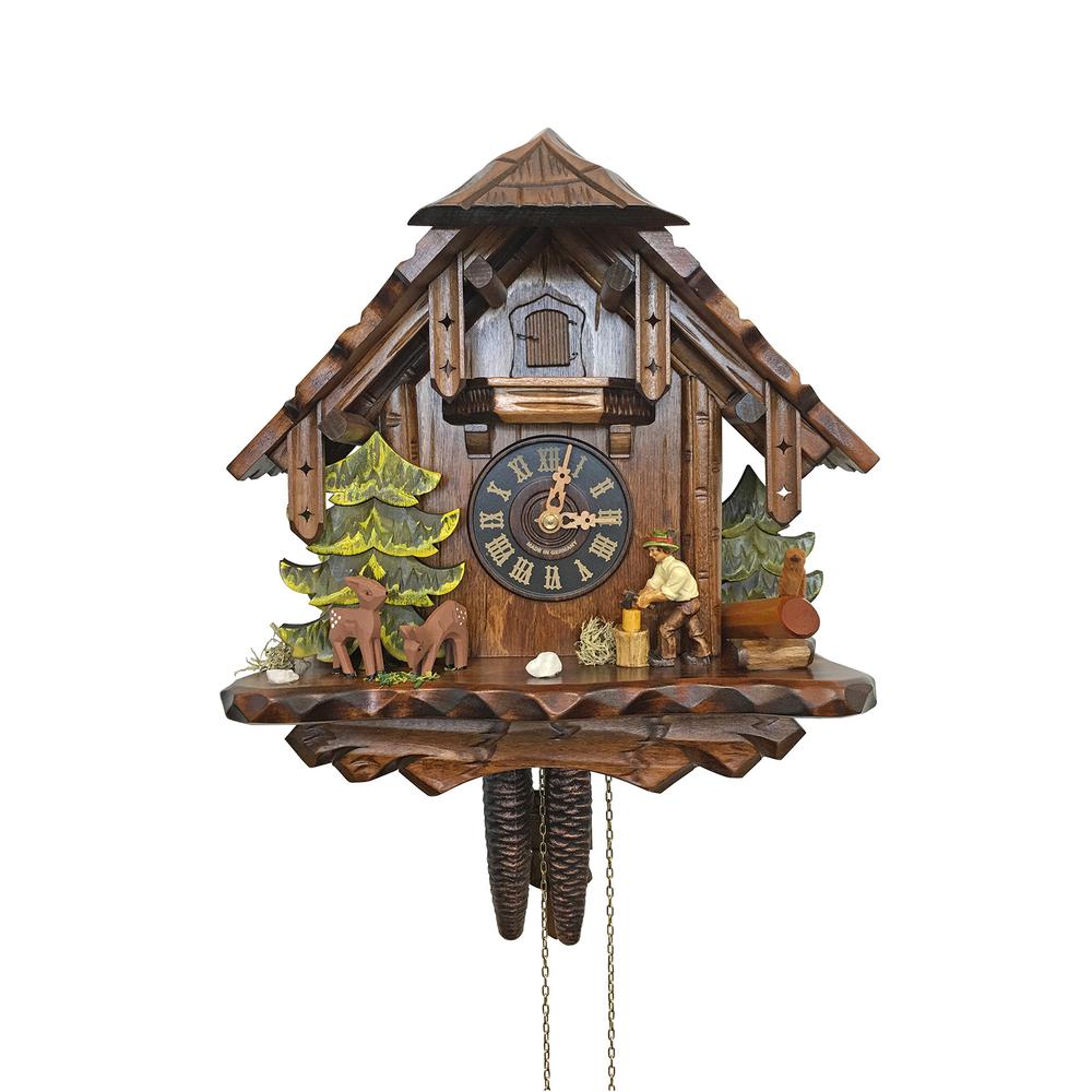 427 - Engstler Weight-driven Cuckoo Clock - Full Size - 12.5"H x 11.5"W x 7"D. Picture 1