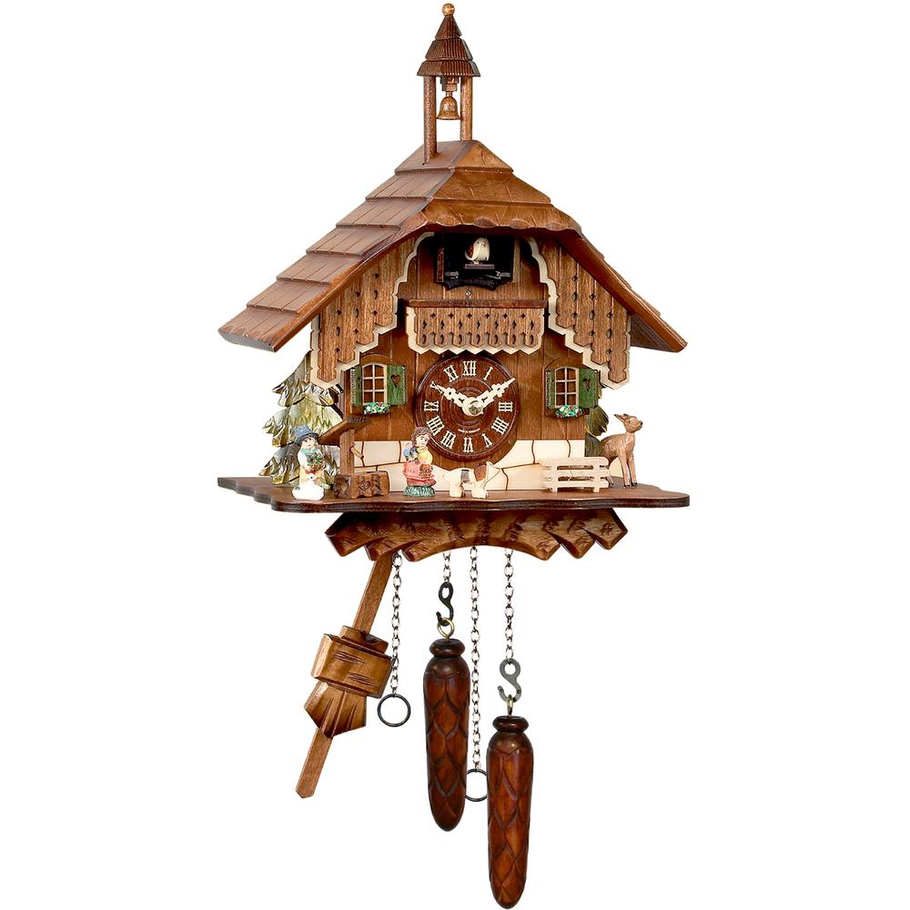 Engstler Battery-operated Cuckoo Clock - Full Size - 12"H x 9.25"W x 6"D. Picture 1