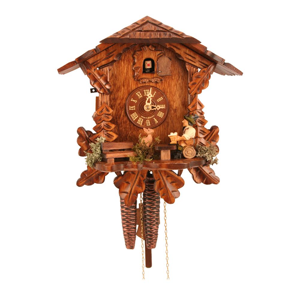 434 - Engstler Weight-driven Cuckoo Clock - Full Size - 10.5"H x 9.75"W x 6.25". Picture 5