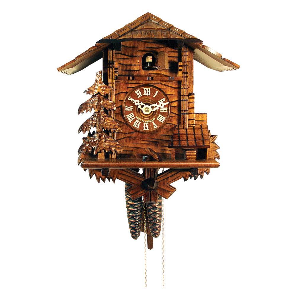 Engstler Weight-driven Cuckoo Clock - Full Size - 11"H x 10.75"W x 6.25"D. Picture 1