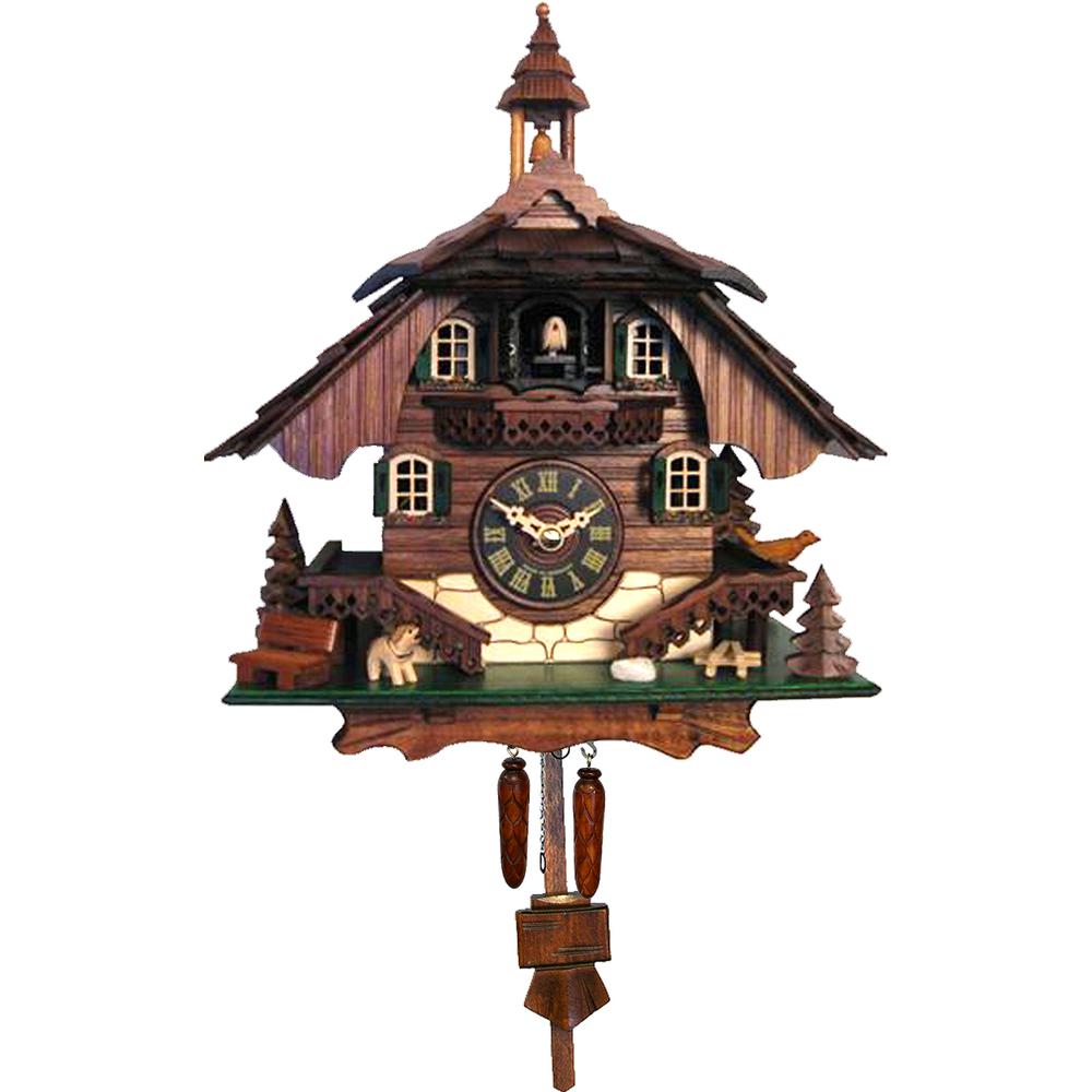 Engstler Battery-operated Cuckoo Clock - Full Size - - 10.5"H x 9"W x 6.5"D. Picture 1