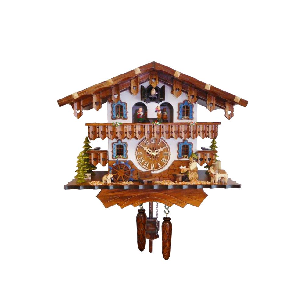 Engstler Battery-operated Cuckoo Clock - Full Size - 12.5"H x 15"W x 8"D. Picture 1