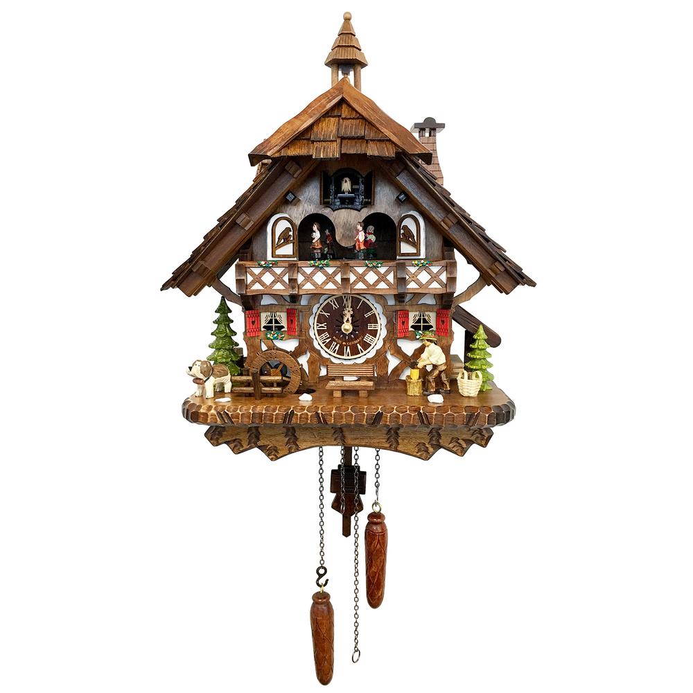 Engstler Battery-operated Cuckoo Clock - Full Size - 16.5"H x 14"W x 8.5"D. Picture 1