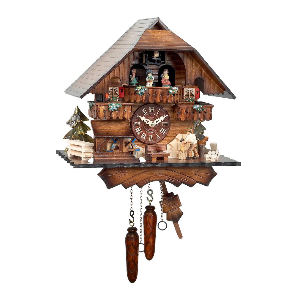 Engstler Battery-operated Cuckoo Clock - Full Size - 13"H x 12.25"W x 8"D. Picture 1