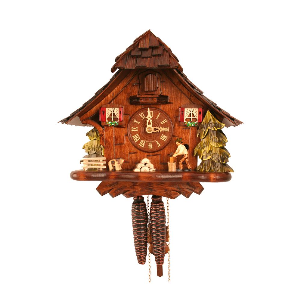 492 - Engstler Weight-driven Cuckoo Clock - Full Size - 9.75"H x 11"W x 6.25"D. Picture 1