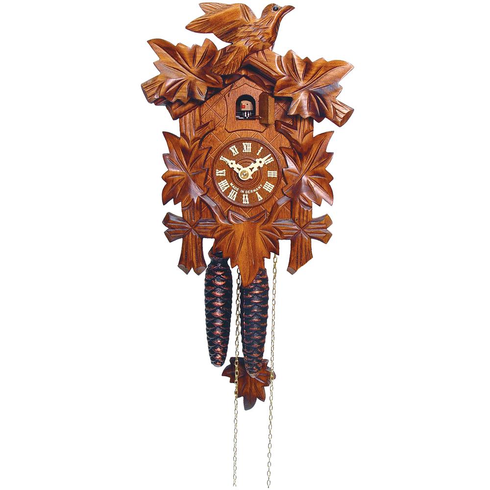 Engstler Weight-driven Cuckoo Clock - Full Size - 9.25"H x 6.75"W x 6"D. Picture 1
