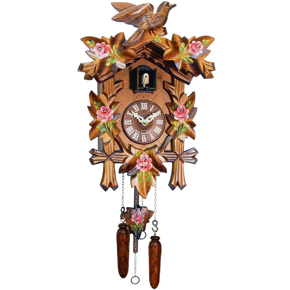 Engstler Battery-operated Cuckoo Clock - Full Size - 14"H x 9.5"W x 6.5"D. Picture 1