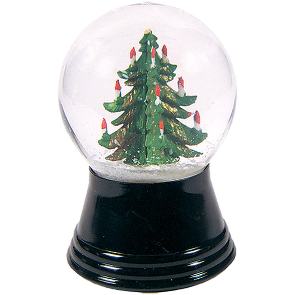 Perzy Snowglobe, Small Christmas Tree - 2.5"H x 1.5"W x 1.5"D. Picture 1
