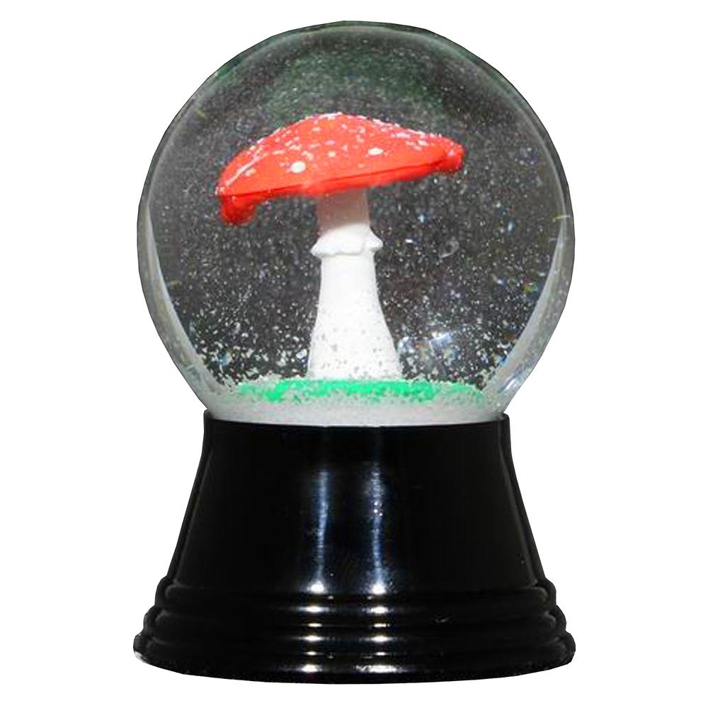 Perzy Snowglobe - Mushroom - 2.5"H x 1.5"W x 1.5"D. Picture 1