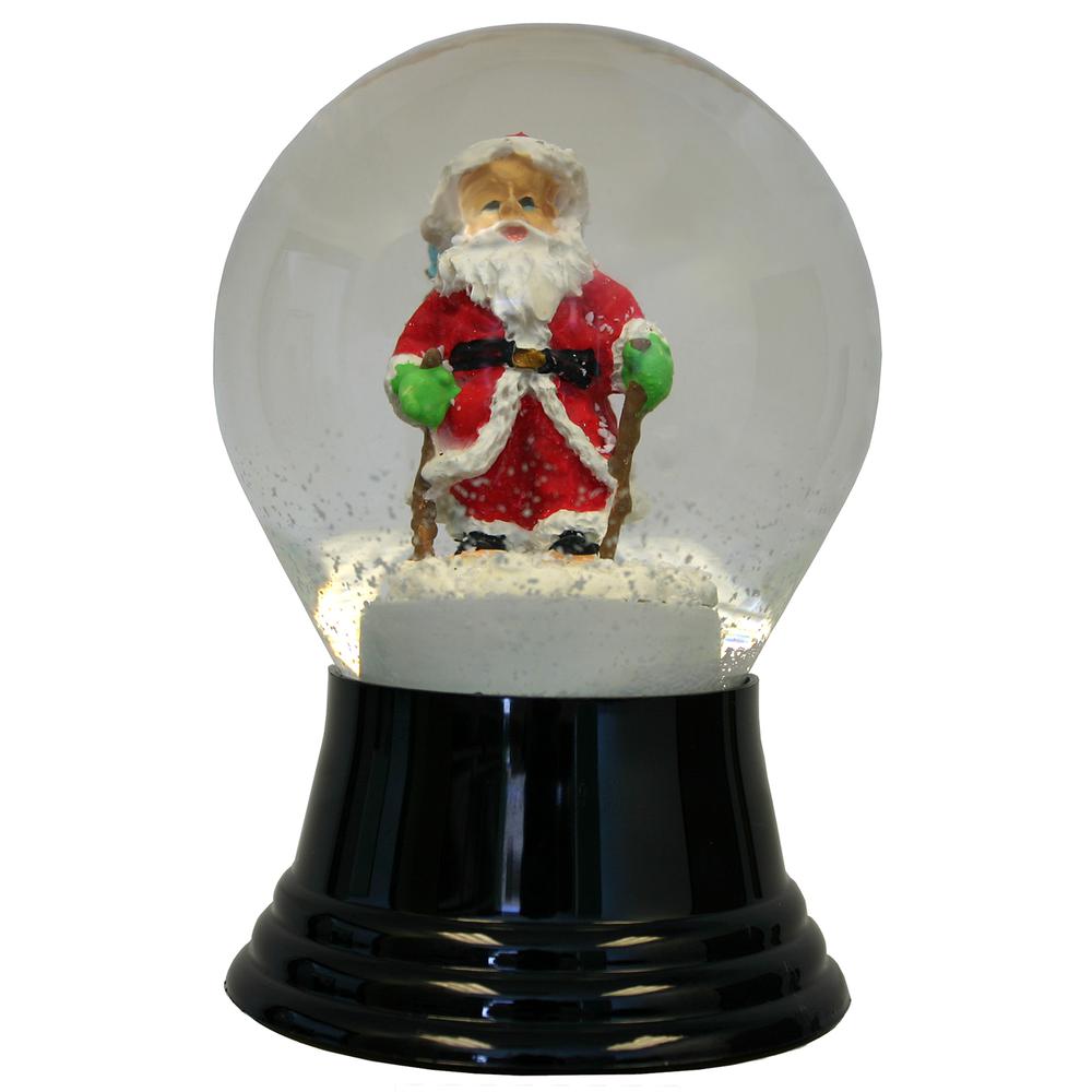 Perzy Snowglobe - Medium Santa Claus - 5"H x 3"W x 3"D. The main picture.