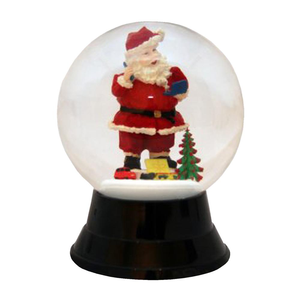PR1750 - Perzy Snowglobe - Large Santa - 7"H x 4.75"W x 4.75"D. Picture 1