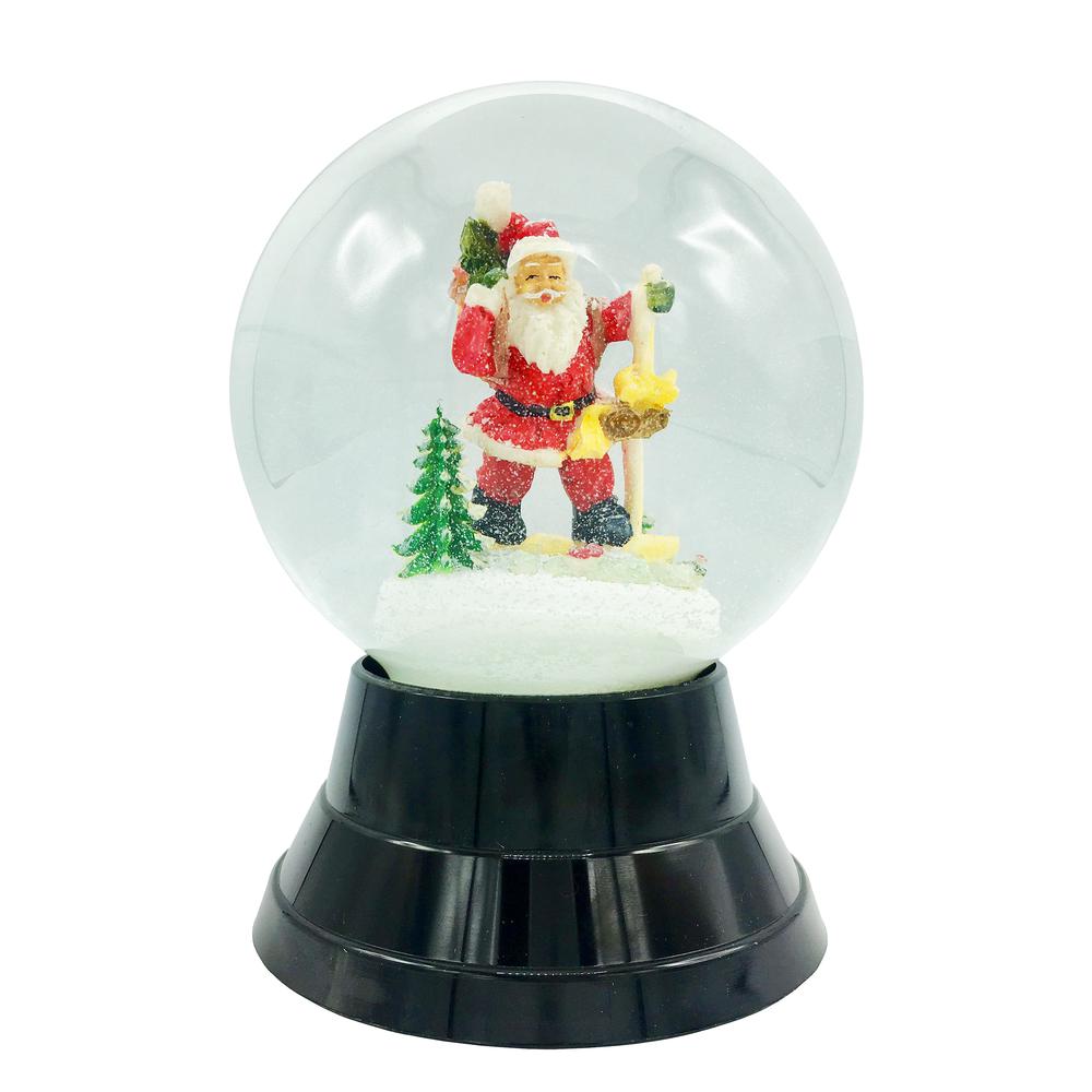 Perzy Snowglobe - Large Santa Snow Ball - 7"H x 4.75"W x 4.75"D. Picture 1