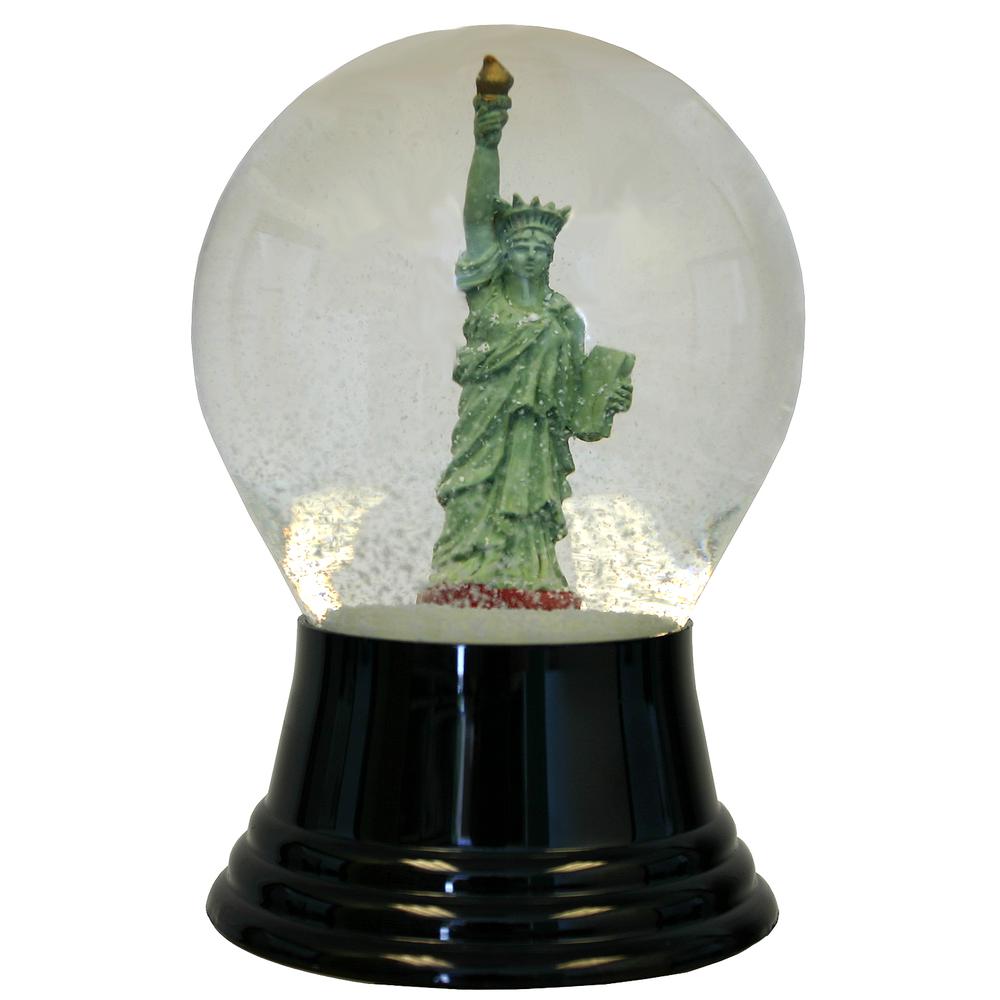 Perzy Snowglobe, Medium Statue of Liberty - 5"H x 3"W x 3"D. Picture 1