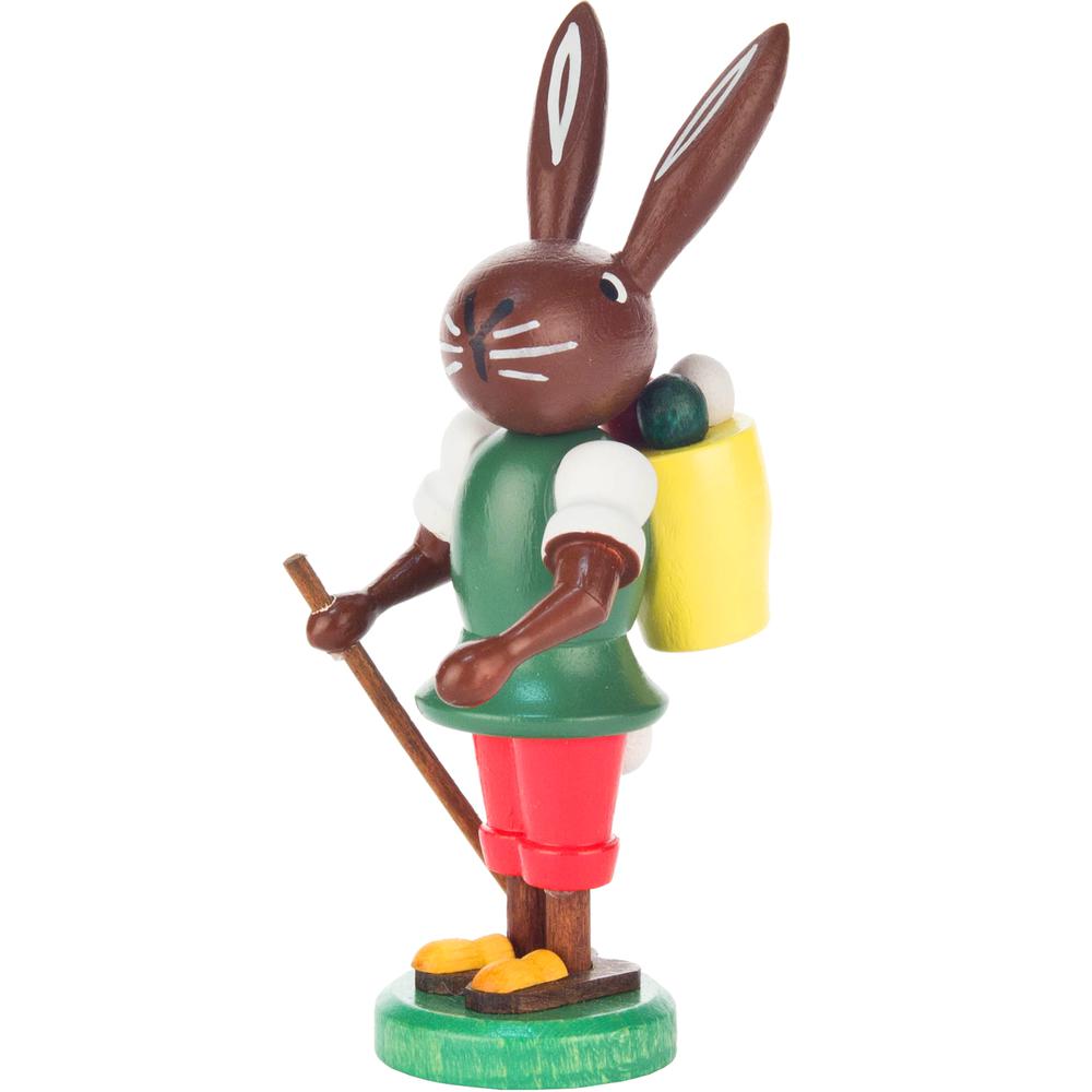 Dregeno Easter Figure - Rabbit with Basket - 3.5"H x 1.5"W x .5"D. Picture 1