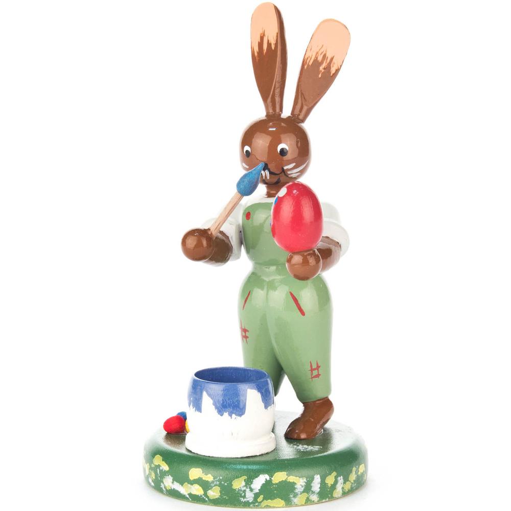 Dregeno Easter Figure - Bunny Artist - 4.1"H x 2.25"W x 2.1'D. Picture 1