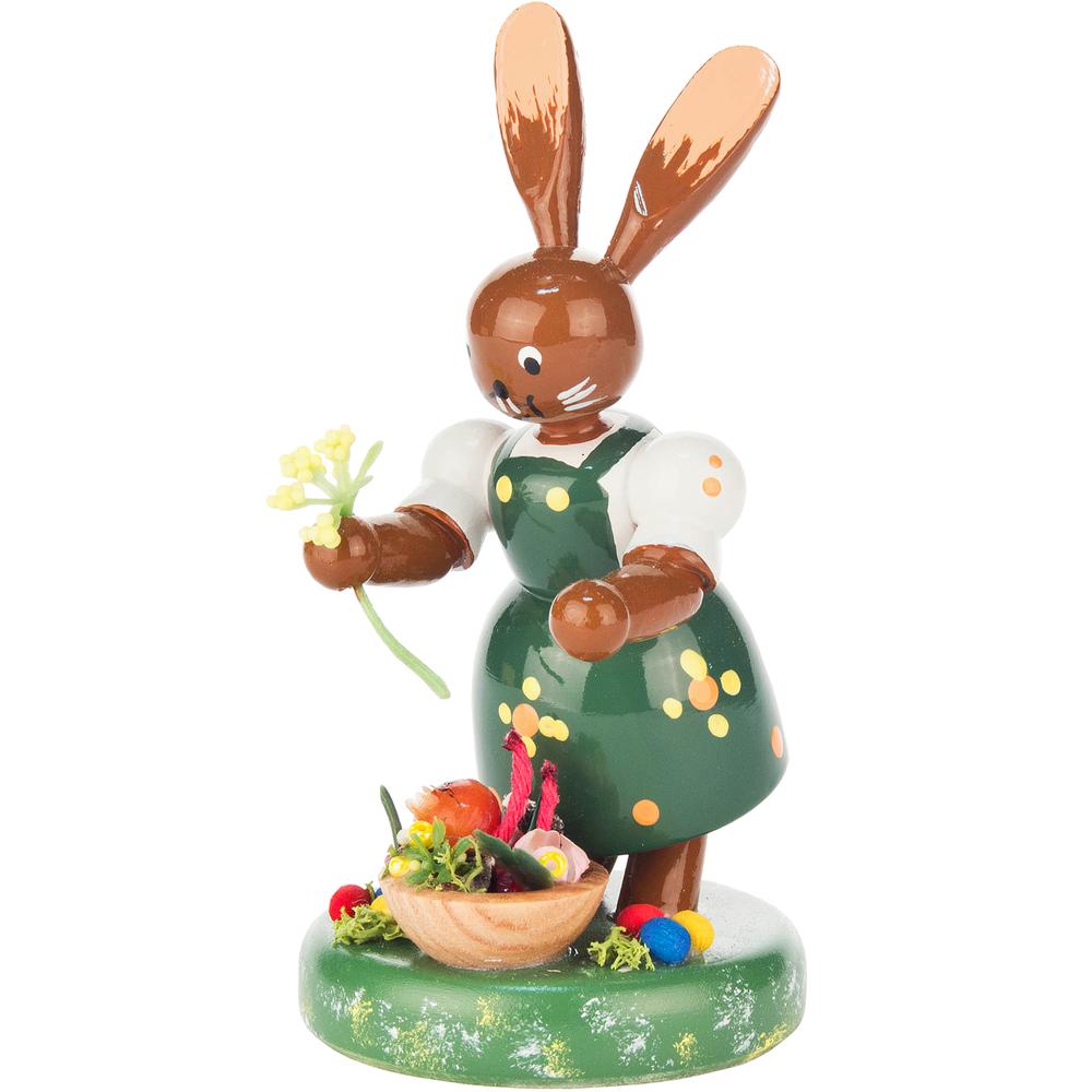 Dregeno Easter Figure - Rabbit Gardener - 4"H x 2.25"W x 1.5"D. Picture 1