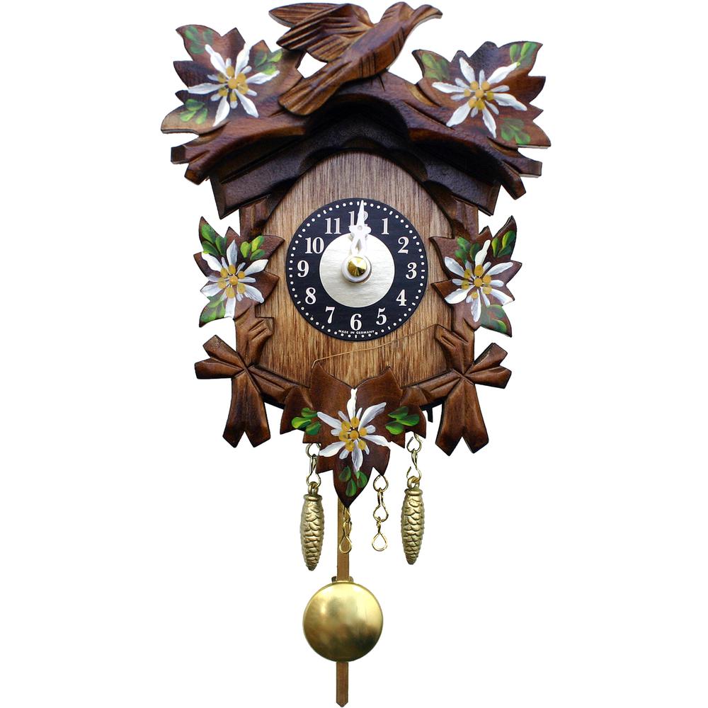 Engstler Battery-operated Clock - Mini Size with Music/Chimes - 5.5"H x 4"W x 3"D. Picture 1