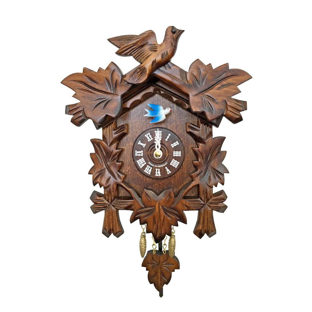 Engstler Battery-operated Clock - Mini Size with Music/Chimes - 7.5"H x 6.5"W x 2.75"D. The main picture.