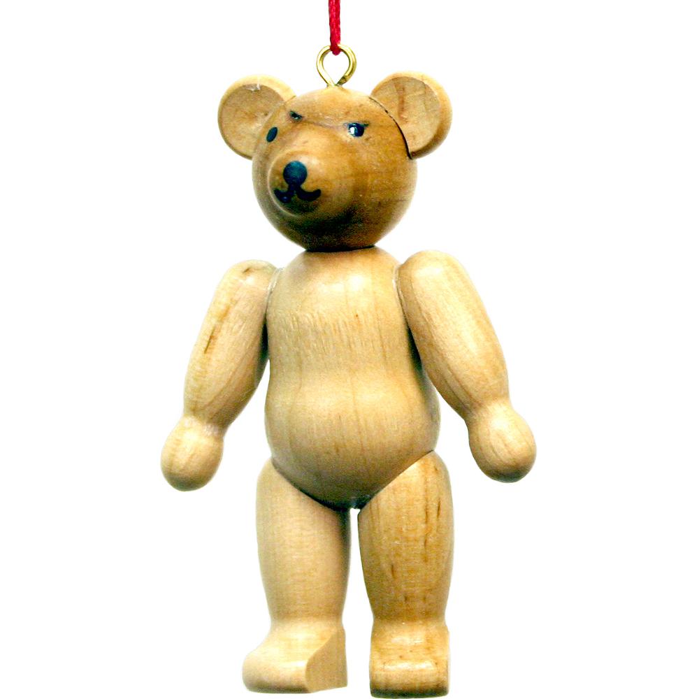 Christian Ulbricht Ornament - Teddy Bear - 2.75"H x 1.75"W x .75"D. Picture 1