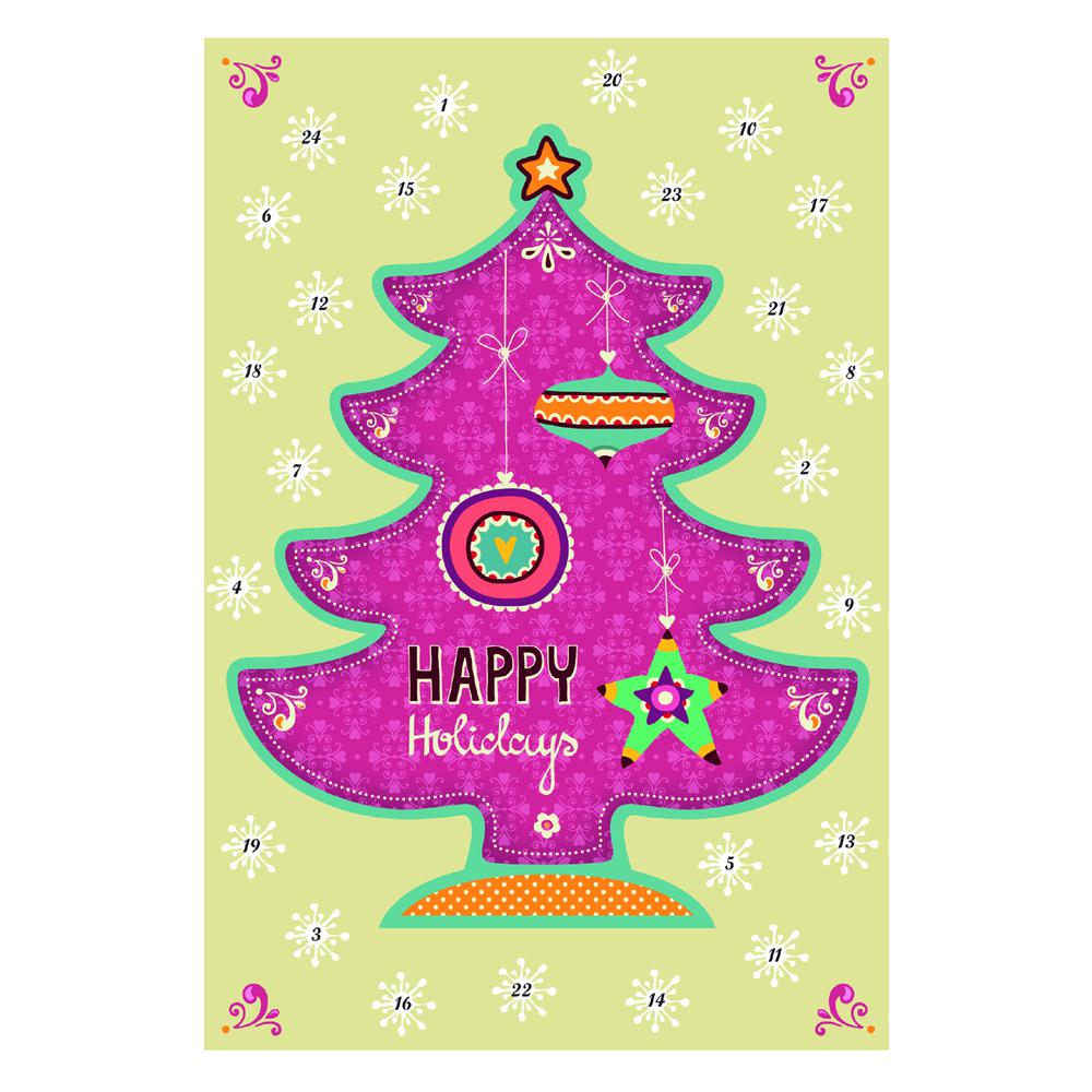 12434 - Korsch Advent - Christmas Tree - 7"H x 4.5W x 2"D. Picture 1