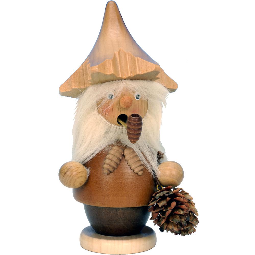 Christian Ulbricht Incense Burner - Tree Gnome (Natural) - 5.25"H x 3"W x 3"D. Picture 1