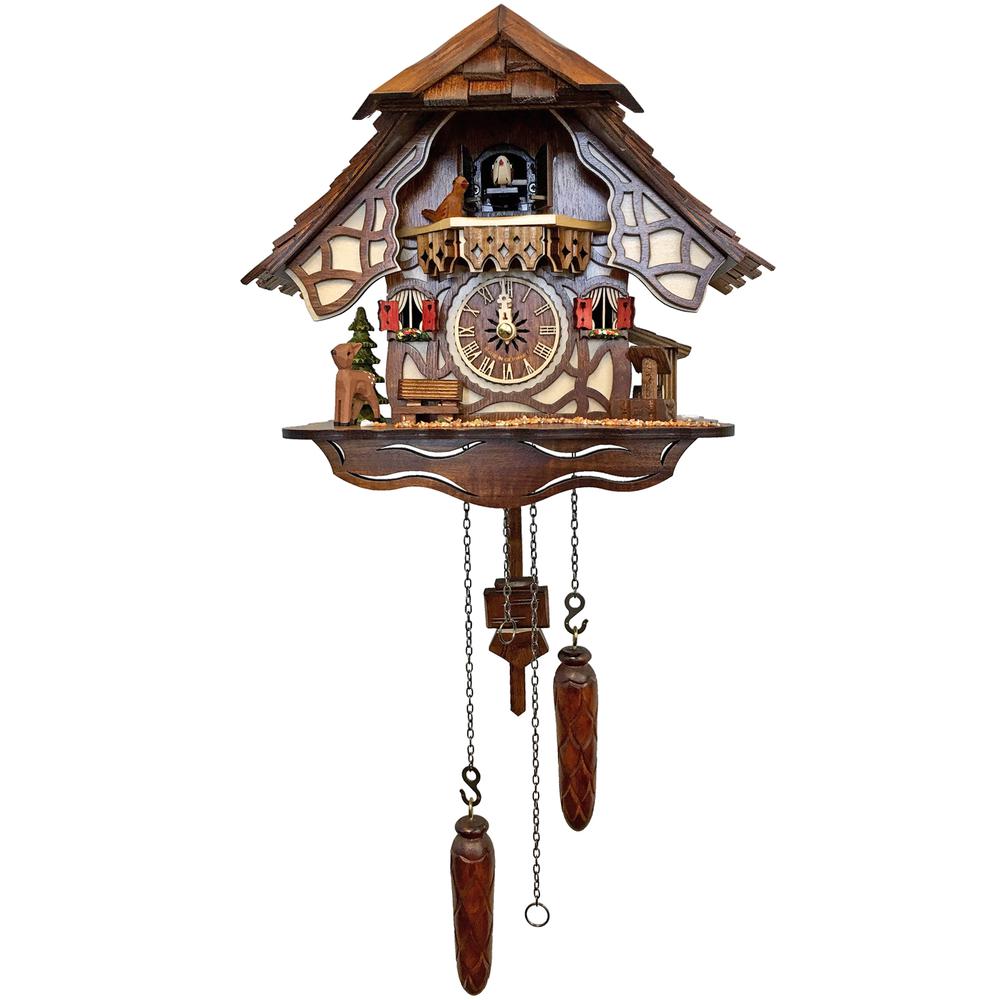 Engstler Battery-operated Cuckoo Clock - Full Size - 10"H x 10.5"W x 6.5"D. Picture 1
