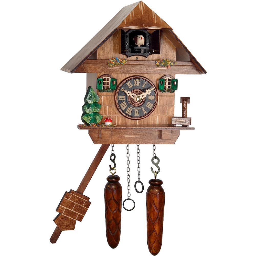 Engstler Battery-operated Cuckoo Clock - Full Size - 7.25"H x 7.5"W x 5.5"D. Picture 1