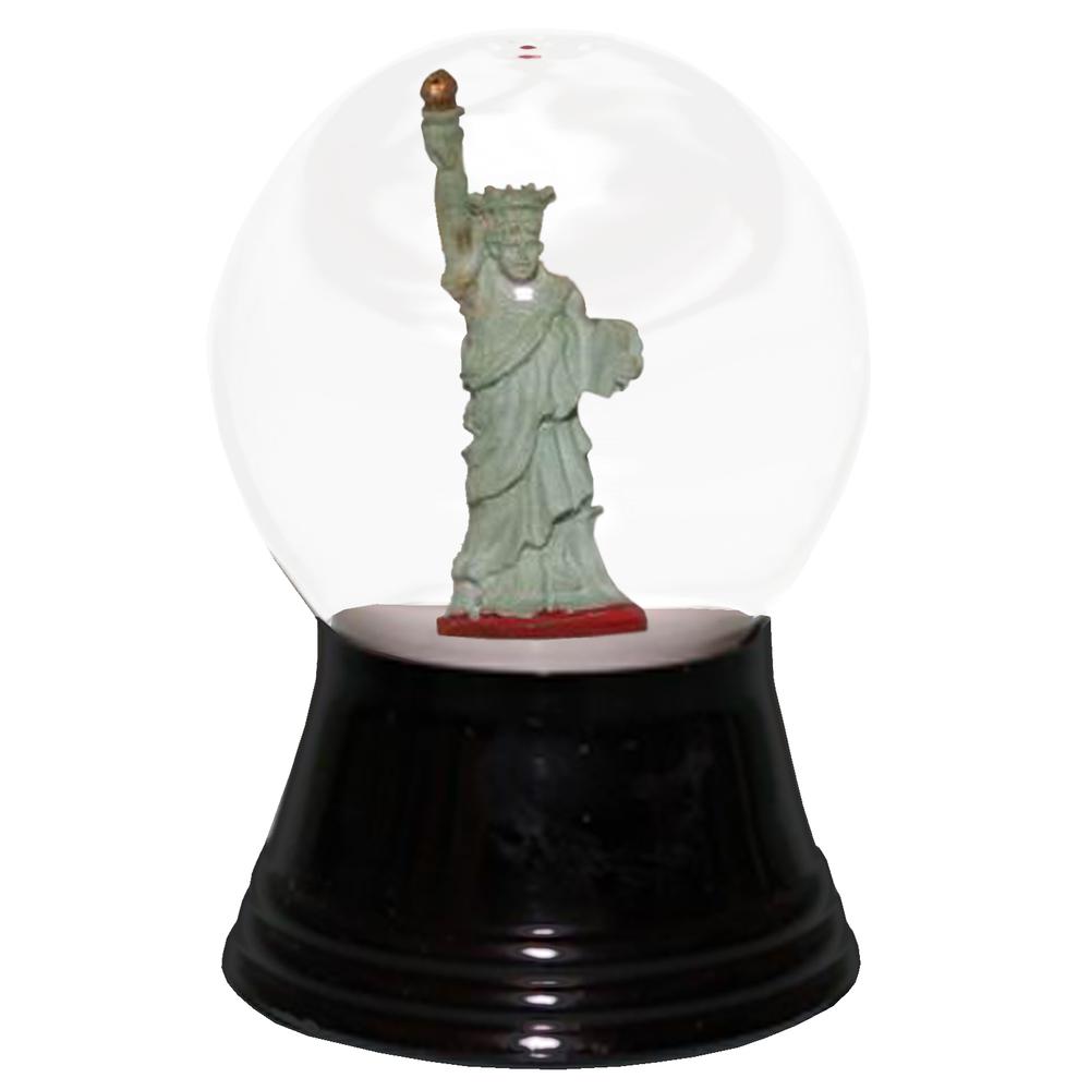 Perzy Snowglobe, Small Statue of Liberty - 2.5"H x 1.5"W x 1.5"D. Picture 1