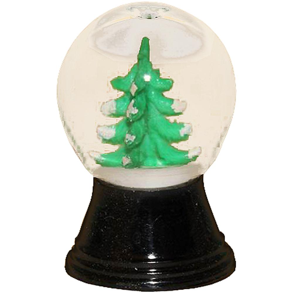 Perzy Snowglobe, Mini Christmas Tree - 1.5"H x 1"W x 1"D. Picture 1