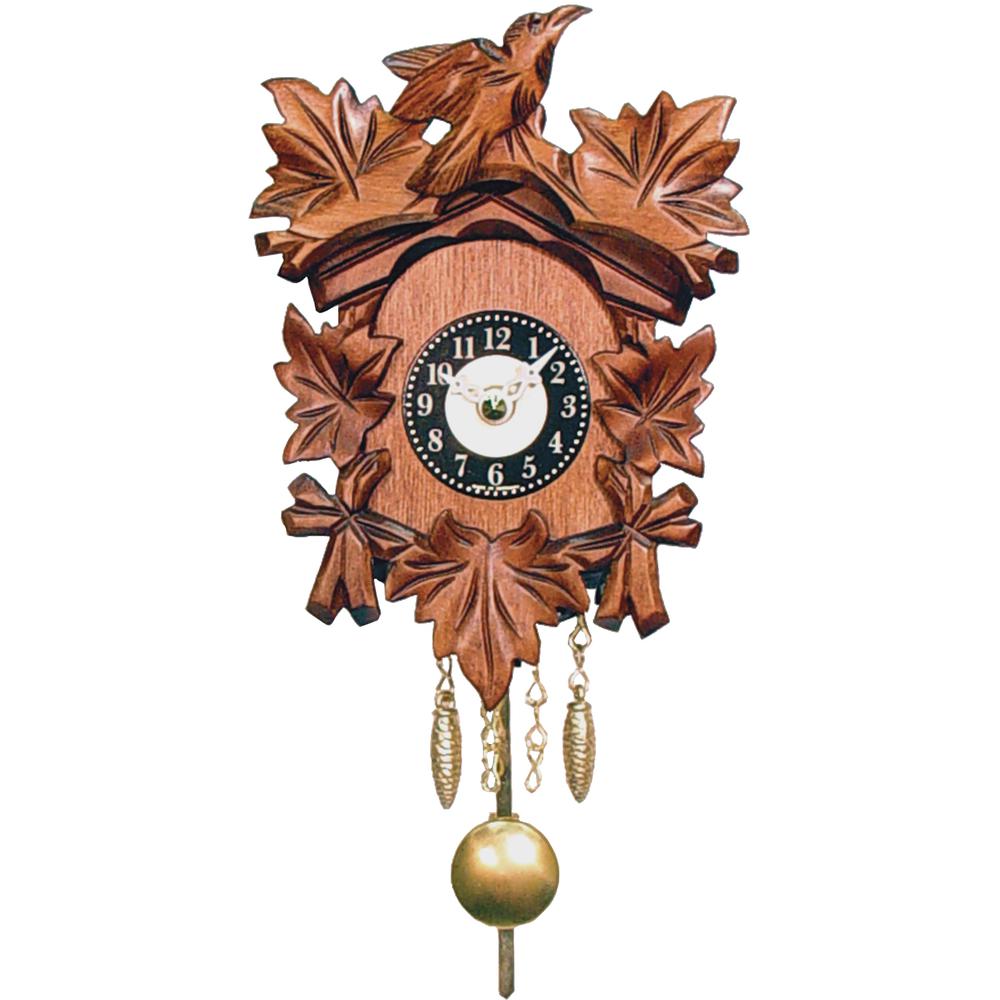 0125-1QP - Engstler Battery-operated Clock - Mini Size with Music/Chimes - 5.5"H x 4.25"W x 3.25"D. Picture 1