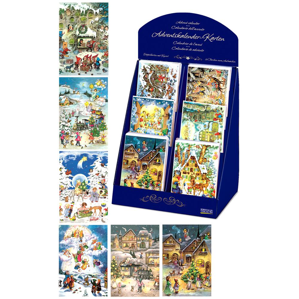 Advent Card Assortment (Box of 60) - 6.75"H x 4.5"W x .1"D. Picture 1