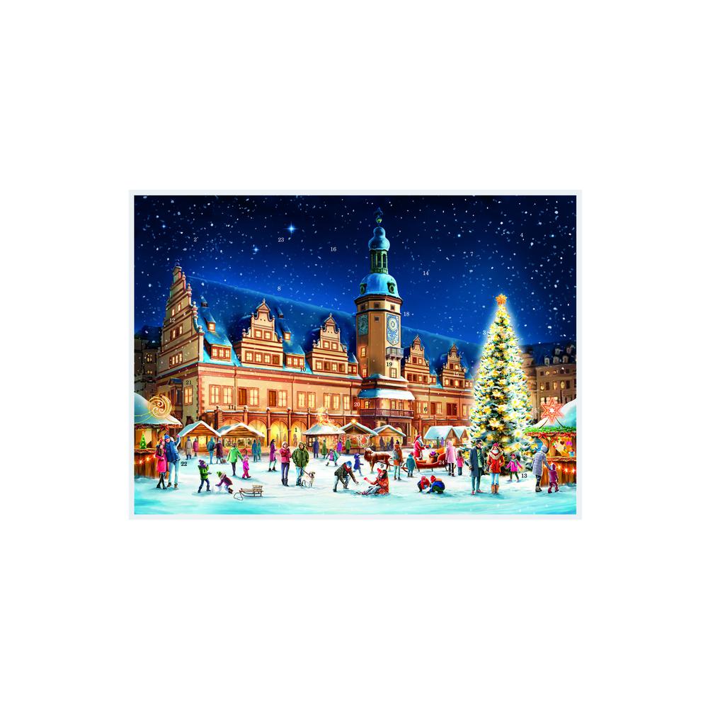 Sellmer Advent - Leipzig Extra Large (No Envelope) - 11.25"H x 16.75"W x 0.1"D. Picture 1