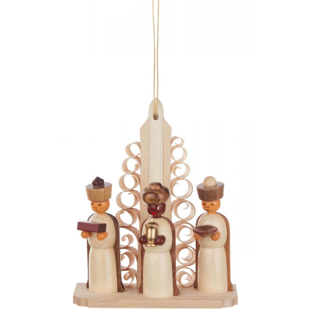 Dregeno Ornament - Nativity with Three Kings - 3.75"H x 3"W x 1.5"D. Picture 1